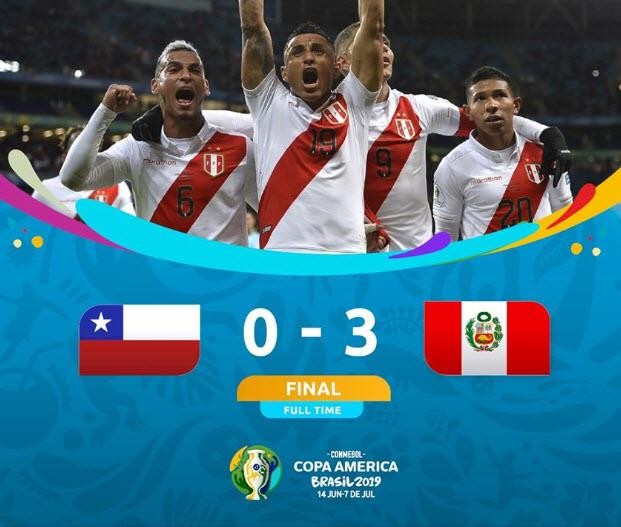 Thắng 'hủy diệt' ĐKVĐ Chile, Peru vào chung kết Copa America