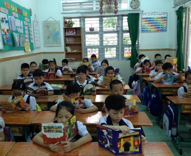 TP.HCM: Trường học chủ động tổ chức tiết đọc sách
