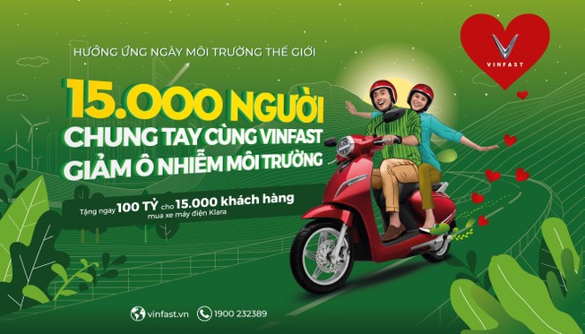 VinFast tặng 100 tỷ đồng chung tay giảm ô nhiễm môi trường