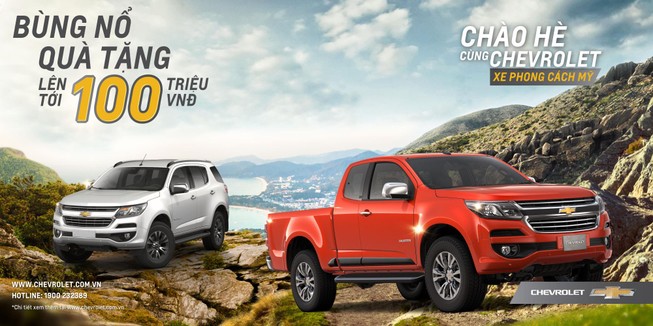 Chevrolet Trailblazer, Colorado - bộ đôi SUV, bán tải sáng giá