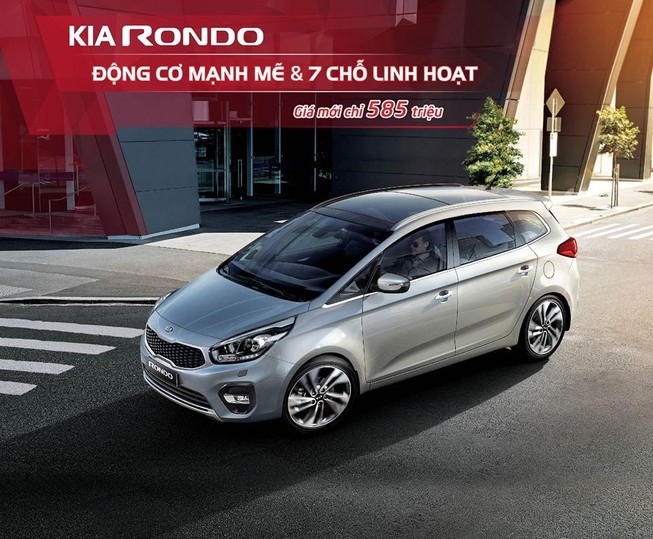 Kia Rondo Standard MT với động cơ mạnh mẽ giá chỉ 585 triệu đồng.