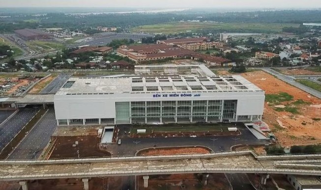 Toàn cảnh BXMĐ mới. Ảnh: HOÀNG GIANG.