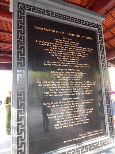 Khánh thành Văn bia tại Khu tưởng niệm các Vua Hùng