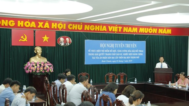 Chánh án TAND huyện Bình Chánh nói về công tác hòa giải