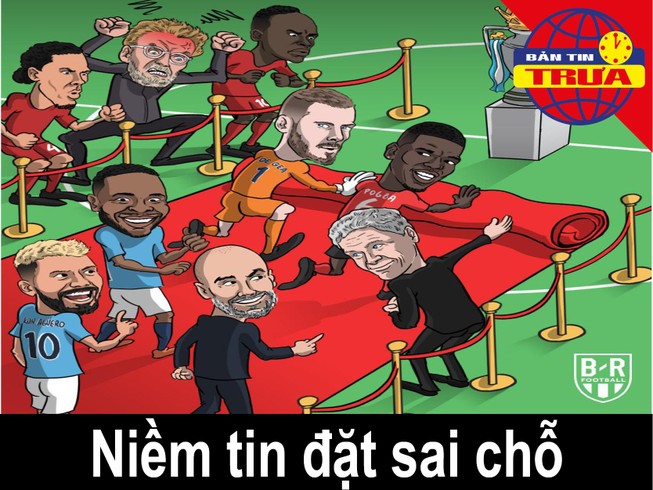 Liverpool thất vọng nhìn “quỷ đỏ” trải thảm cho Man. City
