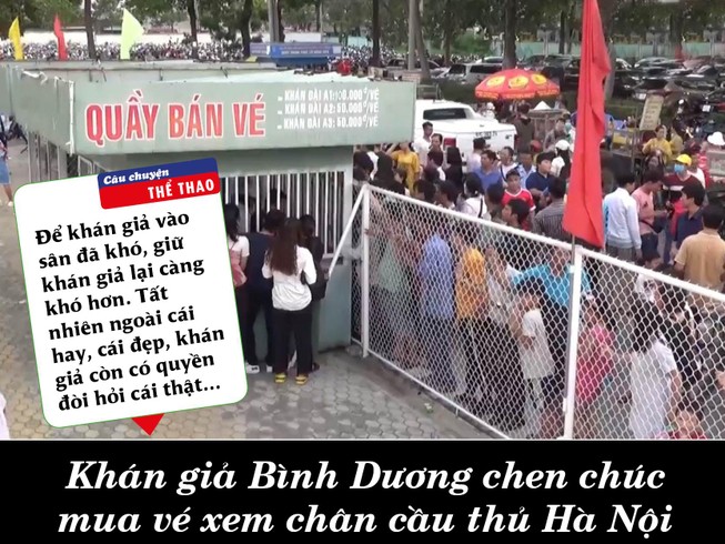 Chiếc vé sân Bình Dương