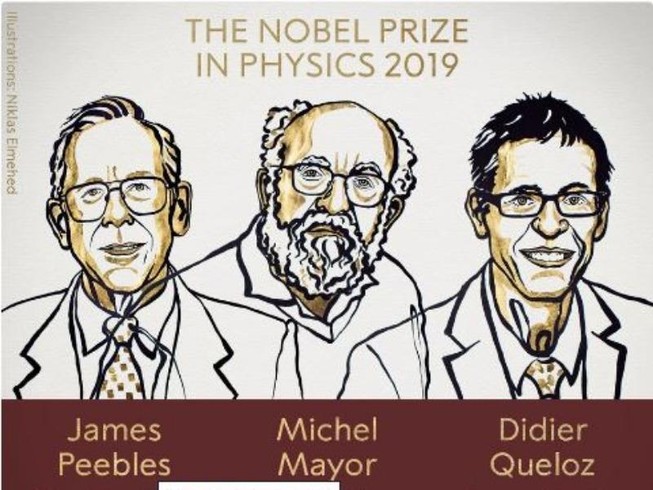 Nobel Vật lý về tay ba nhà khoa học nghiên cứu vũ trụ