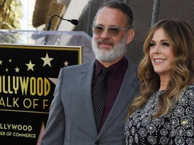 Vợ chồng tài tử Tom Hanks đều đã nhiễm COVID-19. Ảnh: AFP