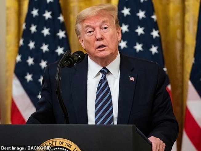 Tổng thống Mỹ Donald Trump nói rằng ông rất vui khi thấy ông Kim trở lại. Ảnh: BEST IMAGE