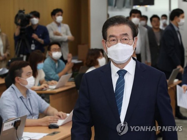 Thị trưởng Seoul Park Won-soon. Ảnh: YONHAP