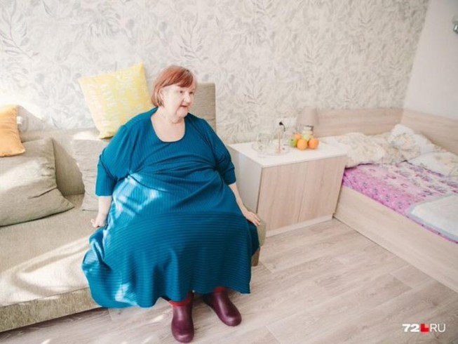 Bà Nurdinova sau khi trãi qua ca phẫu thuật và giảm được 200 kg. Ảnh: 72.RU/RT