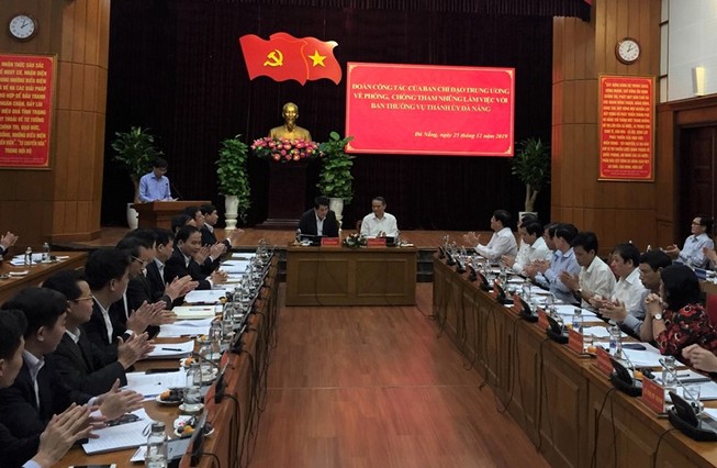 Đoàn công tác của BCĐ Trung ương về PCTN làm việc với Đà Nẵng