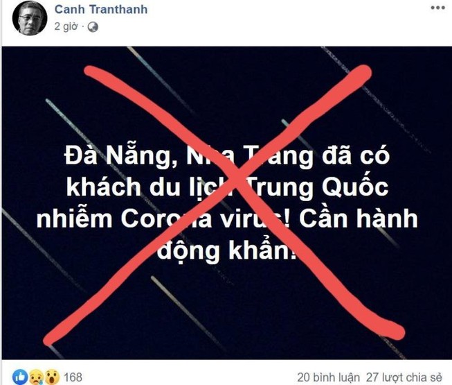 Không có chuyện khách Trung Quốc nhiễm virus corona ở Đà Nẵng