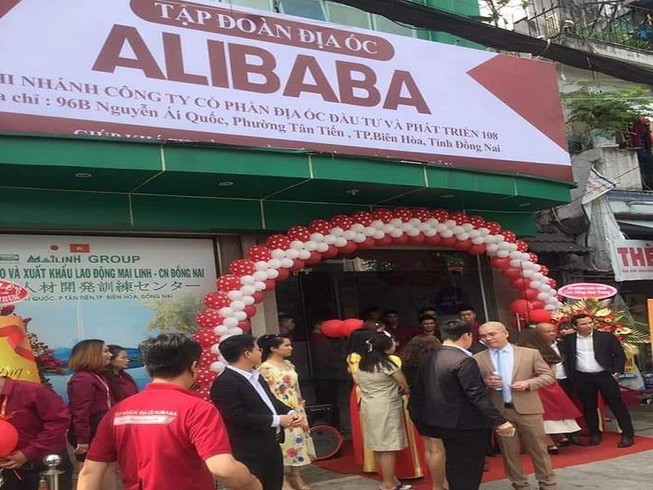 Địa ốc Alibaba khai trương văn phòng trái phép ở TP Biên Hòa