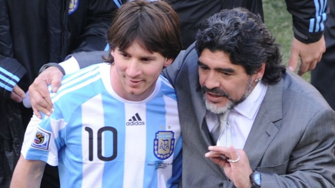 Messi và “bóng ma” Maradona