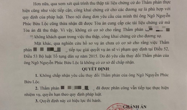 Vụ Nhật Kim Anh đòi quyền nuôi con: Bác yêu cầu thay thẩm phán