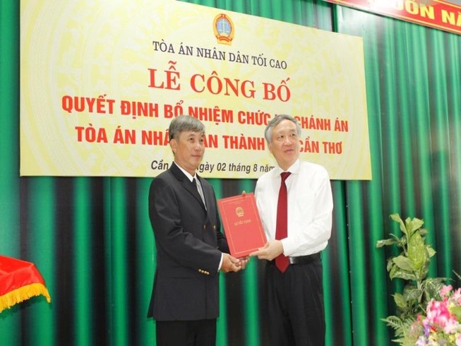 Thẩm phán Thái Quang Hải giữ chức chánh án TAND TP Cần Thơ
