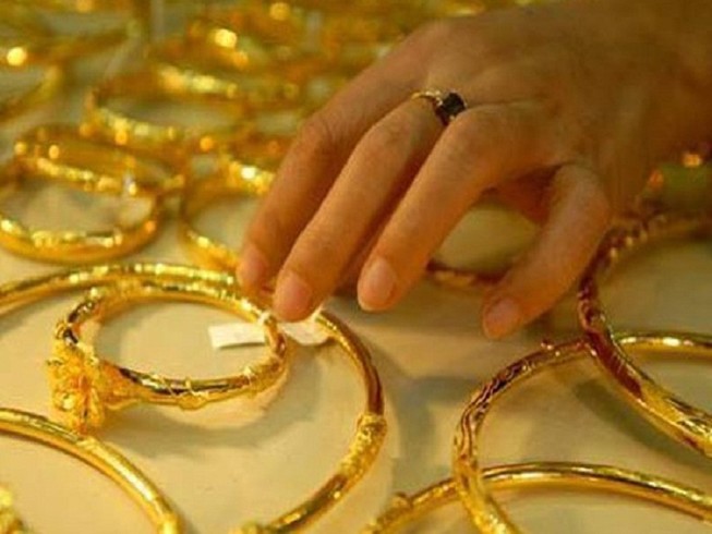 Giá vàng tăng lên mức đỉnh 6 tuần