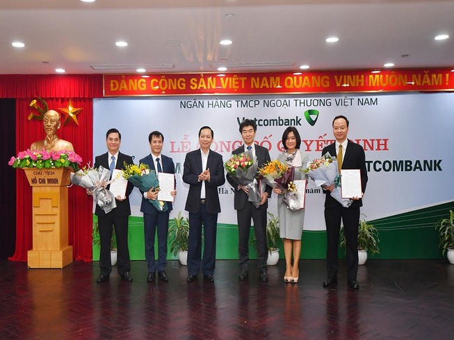 Ban lãnh đạo Vietcombank có nhiều gương mặt mới