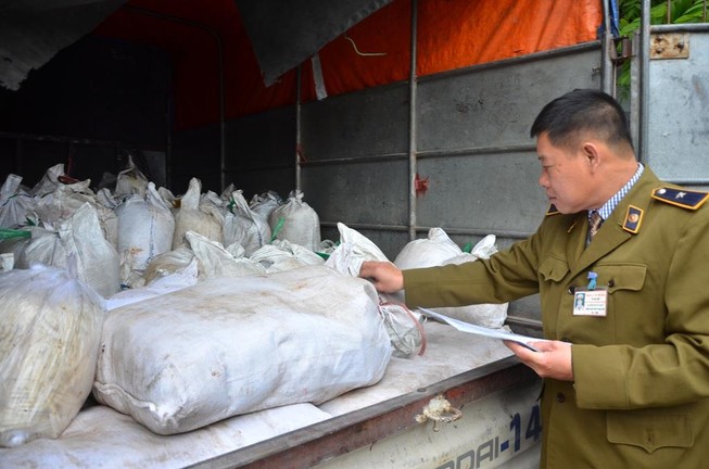 Bắt giữ sáu tấn ngó sen, me chua hết hạn sử dụng