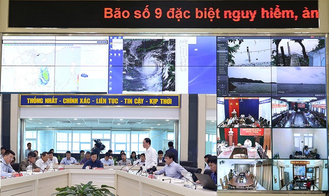 Bão số 9 sẽ đạt cường độ cực đại tối nay, sức tàn phá cực lớn