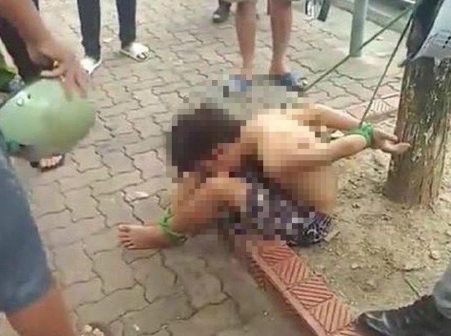 Tạm giữ hình sự 3 người trói thanh niên 16 tuổi vào gốc cây