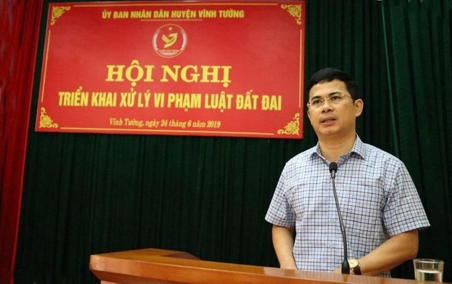 Vĩnh Tường xử lý vi phạm đất đai sau vụ thanh tra vòi tiền