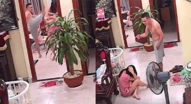 Tạm giữ hành chính 'võ sư' đánh đập dã man vợ đang bế con nhỏ