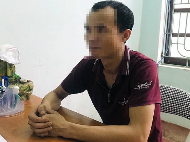 Ông TĐN tại cơ quan công an. Ảnh: CACC