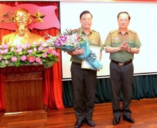 Thiếu tướng Nguyễn Hải Trung (trái) giữ chức Phó Chủ nhiệm Ủy ban Kiểm tra Đảng ủy Công an Trung ương. Ảnh: VGP