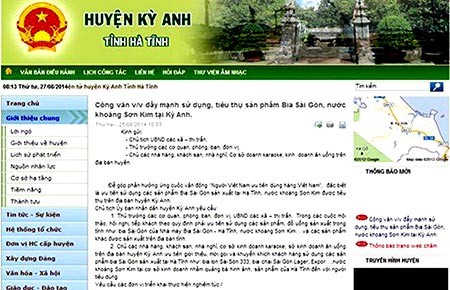Chủ tịch huyện đòi dân uống bia Sài Gòn, có gì sai?