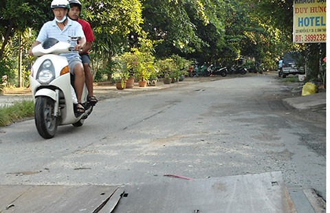 Nắp hố ga nguy hiểm