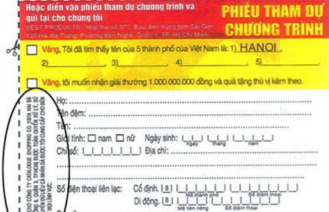 Cẩn thận với chiêu trúng thưởng tiền tỉ