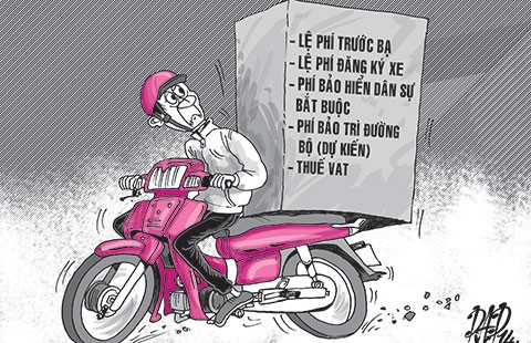 Phí đường bộ với xe máy: Vẫn loay hoay