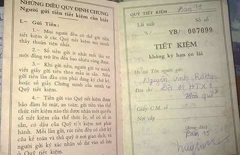 Gửi tiết kiệm một chỉ, nhận lại... 20.000 đồng