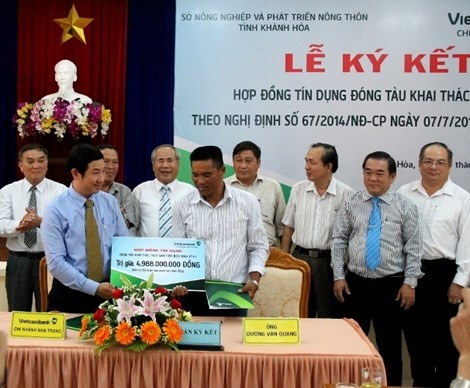Ngư dân đầu tiên của Khánh Hòa vay 5 tỉ đồng đóng mới tàu cá