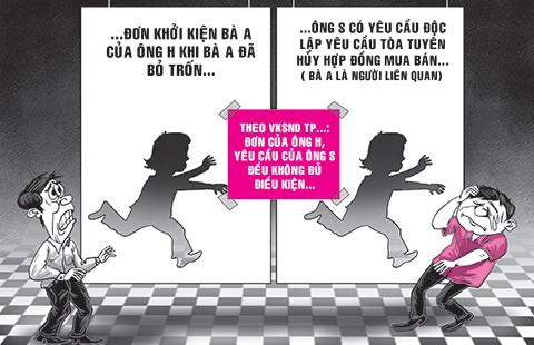 Bị đơn bỏ trốn, còn người liên quan