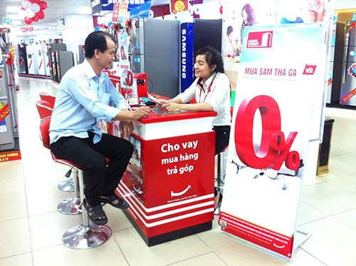 Vay trả góp mua hàng lãi suất 0%