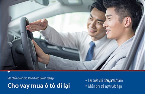 Doanh nghiệp vay mua ô tô lãi suất chỉ 6,5%/năm