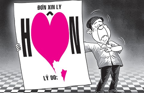 Mâu thuẫn vụn cũng đâm đơn ly hôn