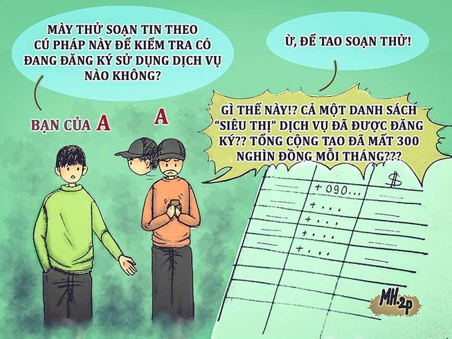 Tình huống kỳ 14: Mất tiền vì các tin nhắn quảng cáo