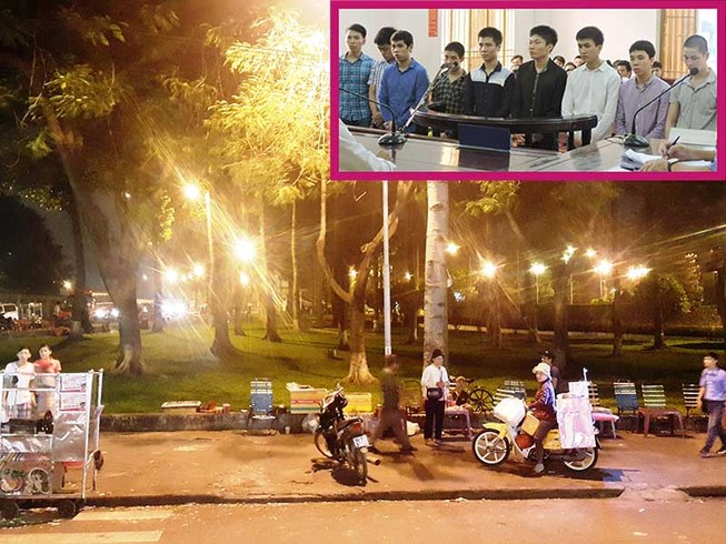Băng nhóm án ngữ ở Công viên Long Bình