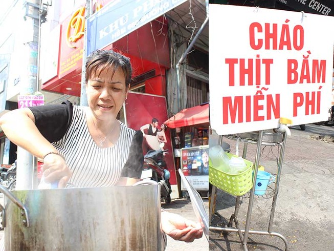 ‘Cháo thịt bằm miễn phí’ của chị Linh