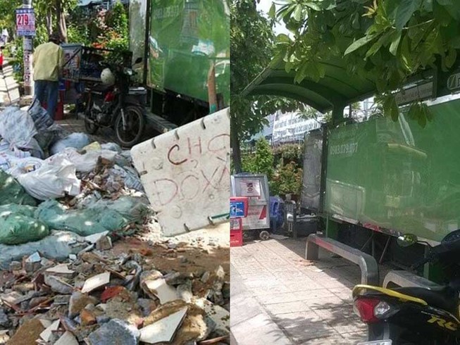 Xóa nhanh hình ảnh phản cảm ở trạm chờ xe buýt