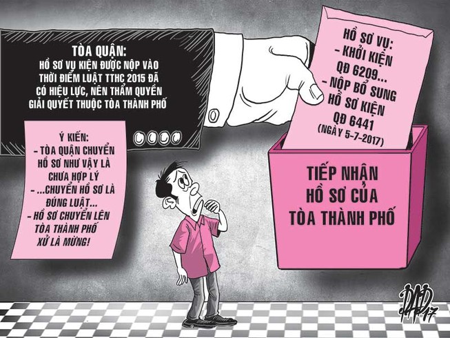 Kiện lúc giao thời, tòa nào xử?