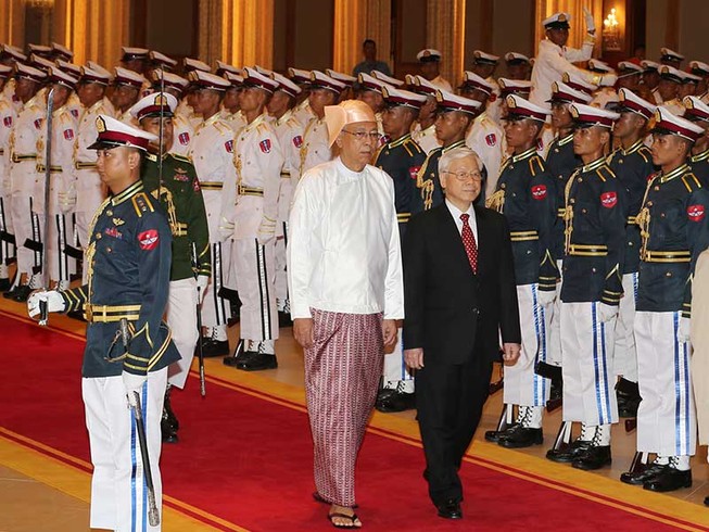 Tổng Bí thư Nguyễn Phú Trọng thăm cấp nhà nước Myanmar