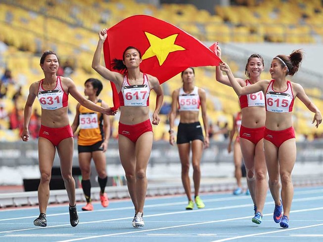 Điền kinh Việt Nam xuất sắc vượt mặt Thái Lan