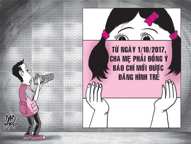 Cha mẹ đồng ý, báo chí mới được đăng hình trẻ