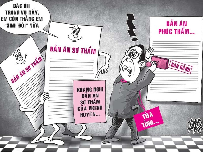 Đề nghị giám đốc thẩm vụ để lọt kháng nghị