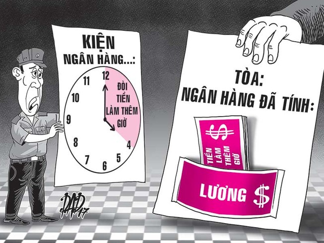 4 bảo vệ kiện đòi hơn 2 tỉ tiền làm thêm giờ